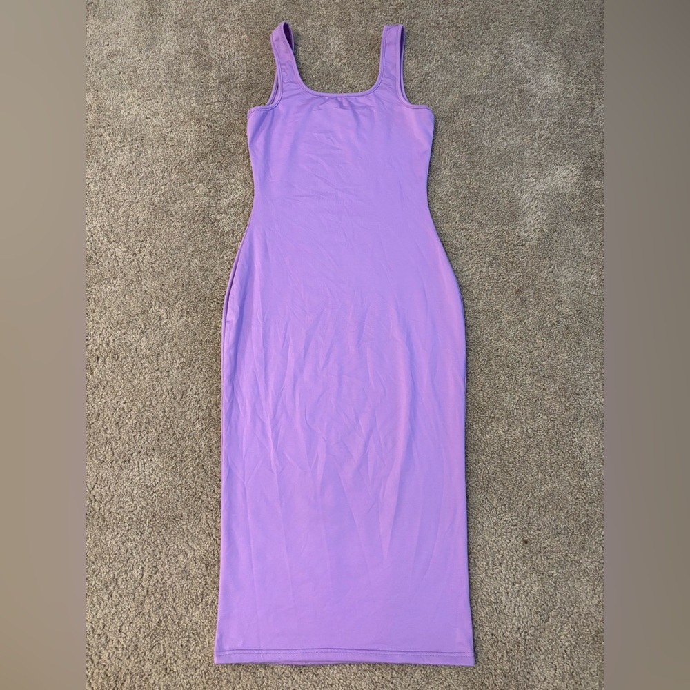 Elegant Purple Sleeveless Dress